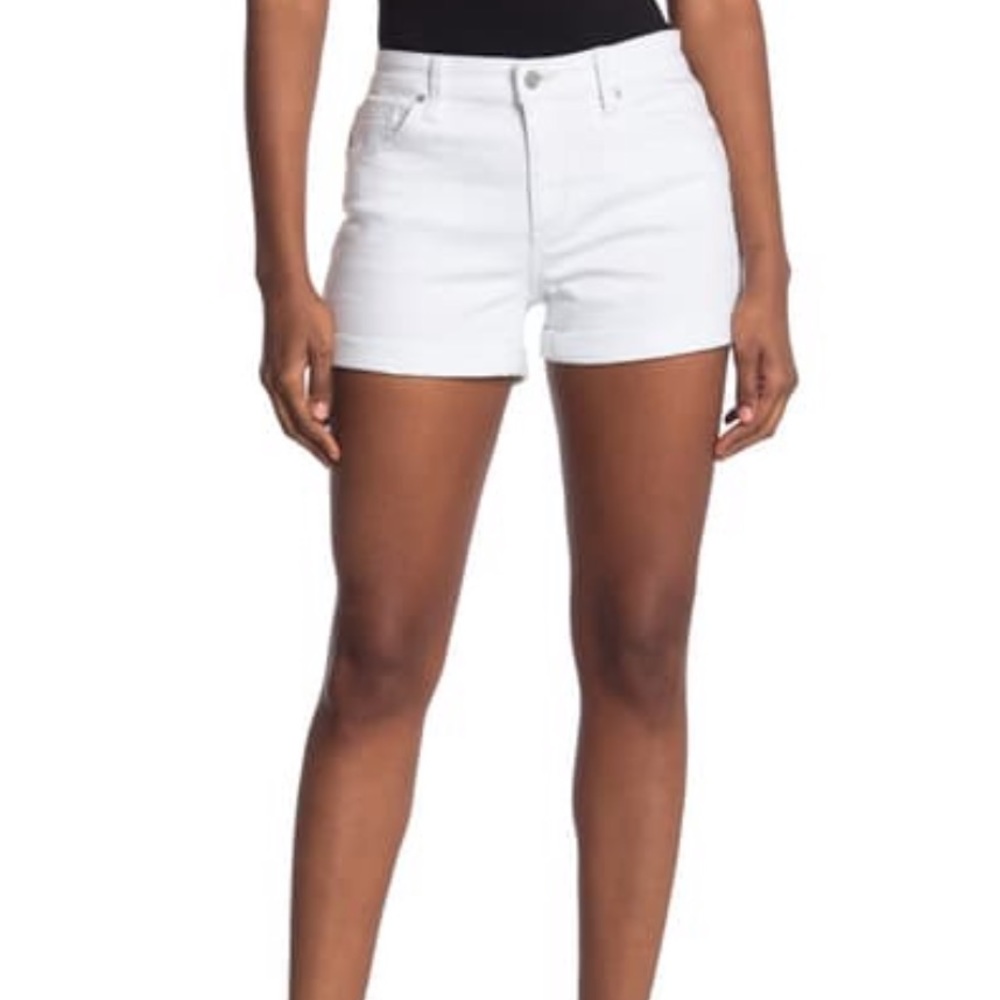 Joe’s Jeans White Mid Rise Cuff Hem Shorts
